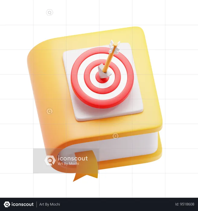 Target book  3D Icon