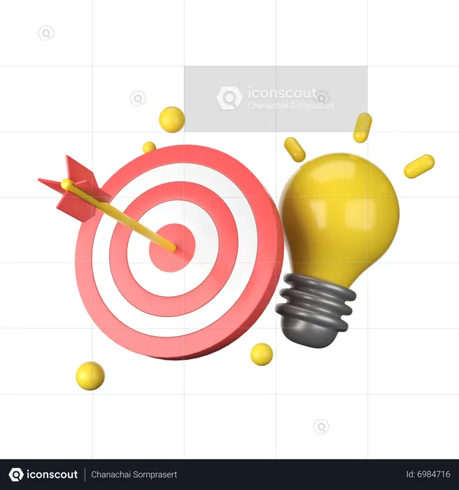Target Idea  3D Icon