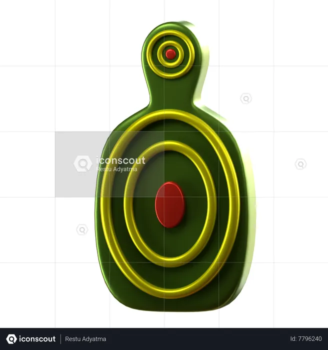 Target Man  3D Icon