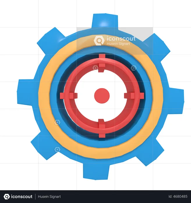 Target Management  3D Illustration