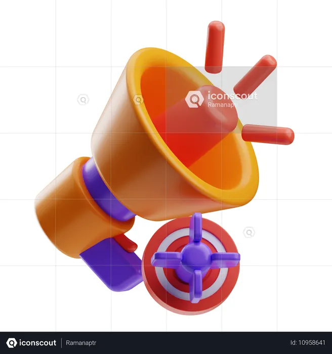 Target Market  3D Icon
