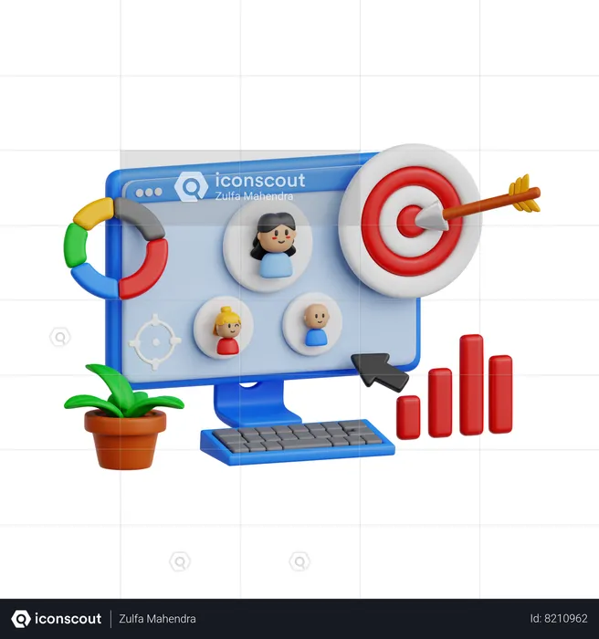 Target User  3D Icon