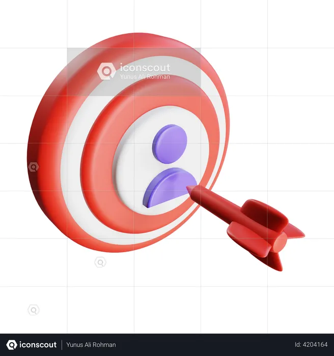 Target User  3D Illustration