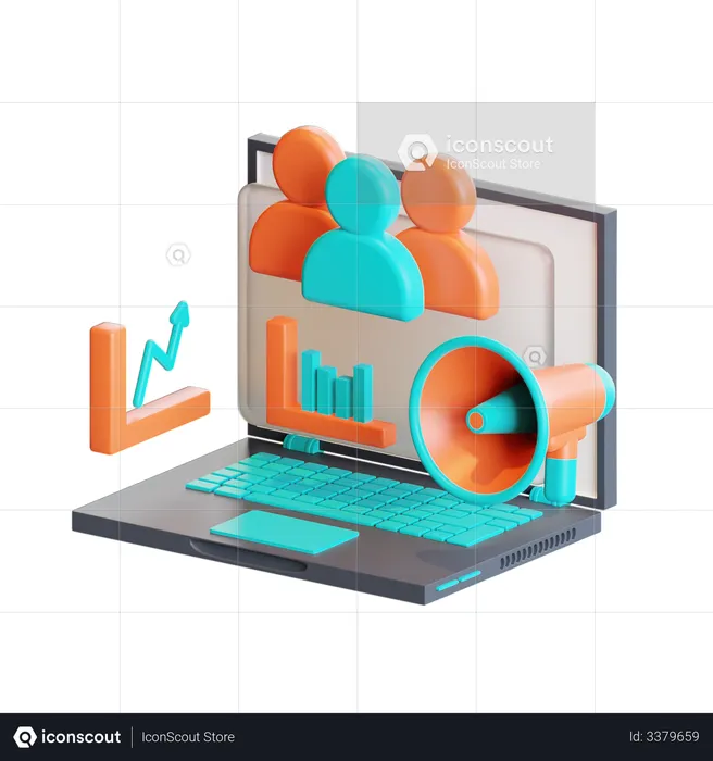 Targeted audience  3D Icon