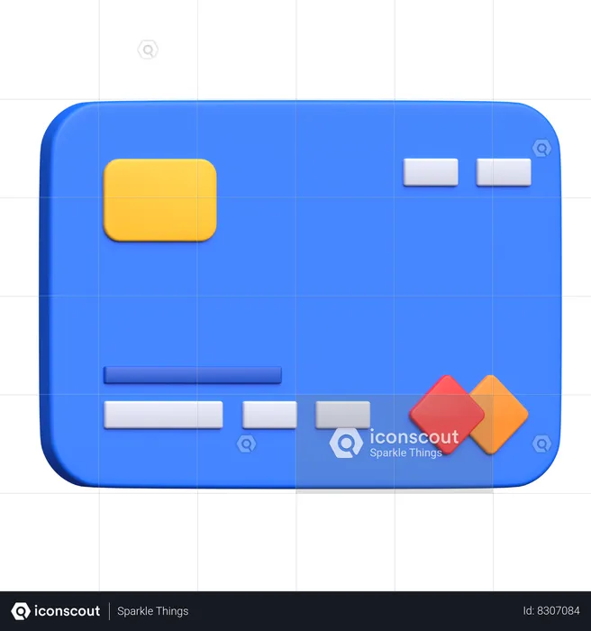 Tarjeta de crédito  3D Icon