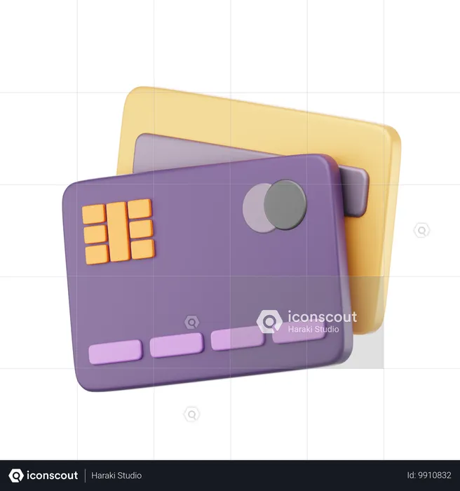 Tarjeta de crédito  3D Icon