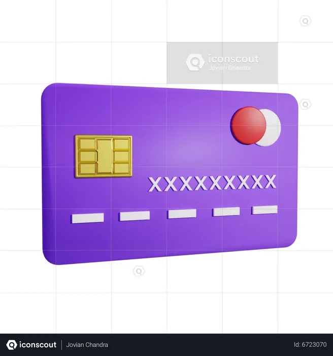 Tarjeta de crédito  3D Icon