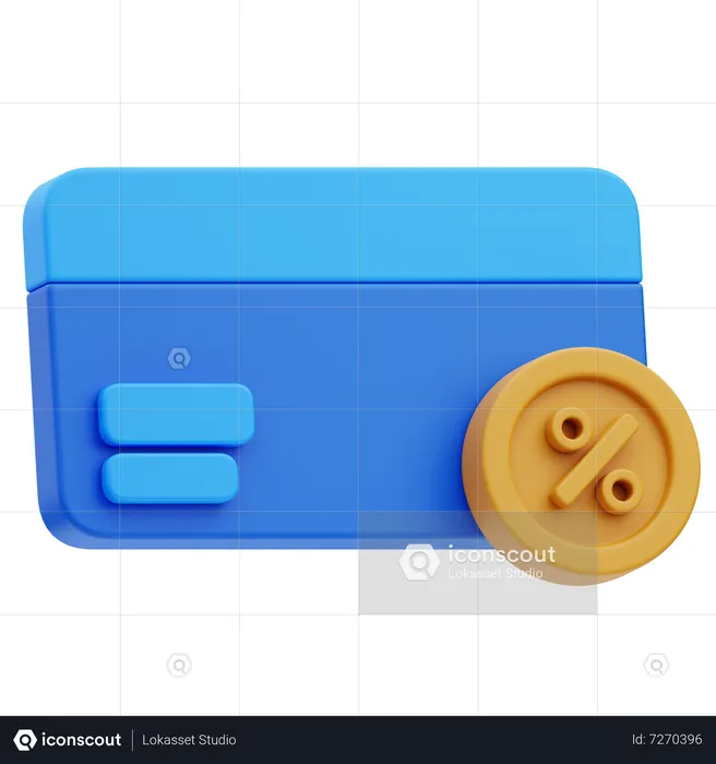 Tarjeta de crédito  3D Icon