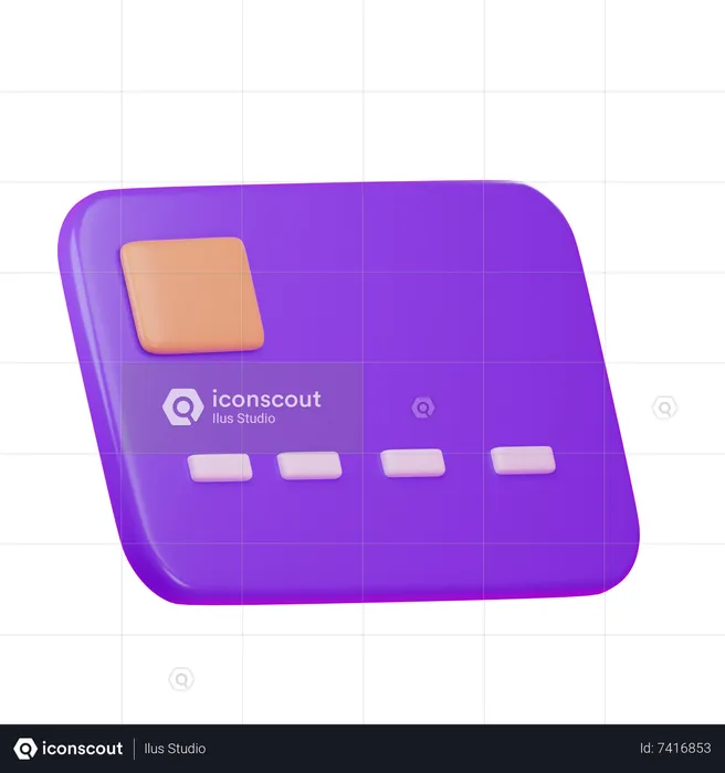 Tarjeta de crédito  3D Icon