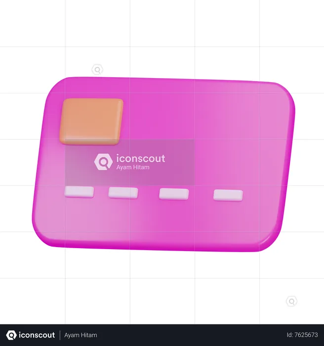 Tarjeta de crédito  3D Icon