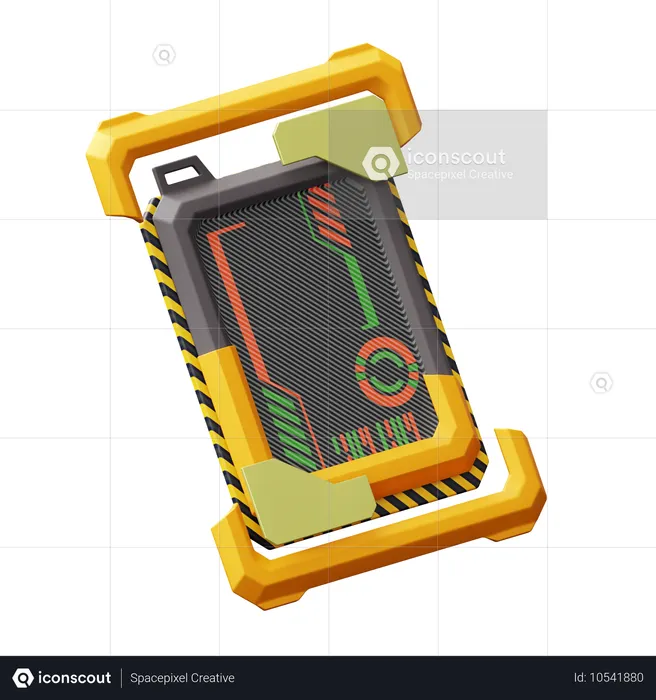 Tarjeta de identificación  3D Icon