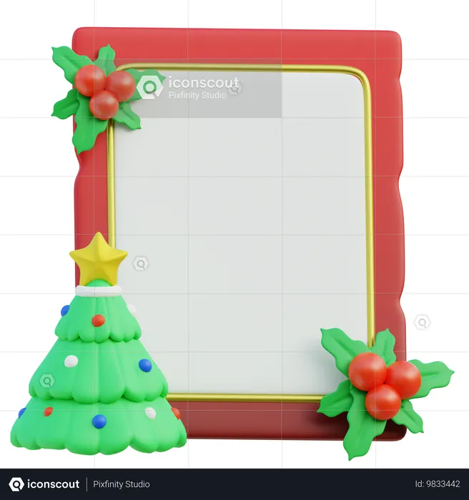 Tarjeta de Navidad  3D Icon