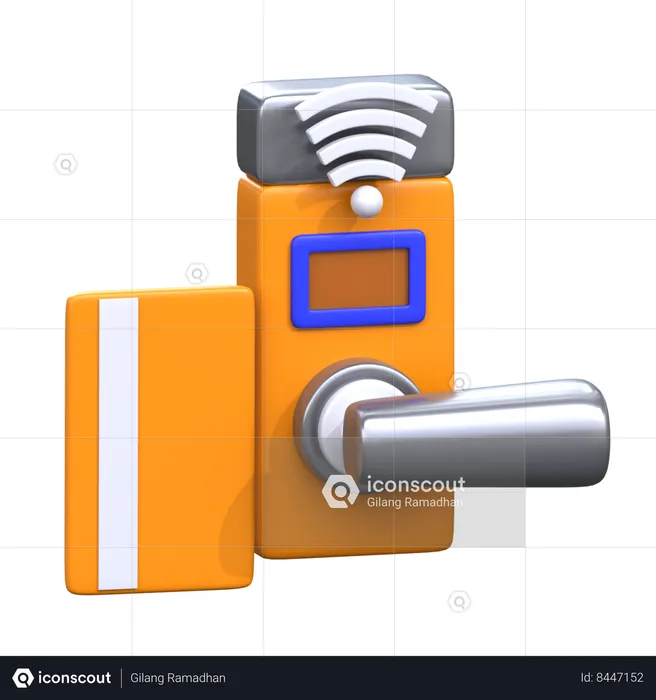 Tarjeta llave  3D Icon