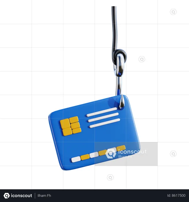 Phishing de tarjetas  3D Icon