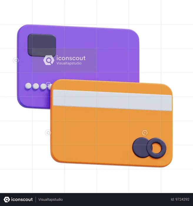 Tarjetas de crédito  3D Icon