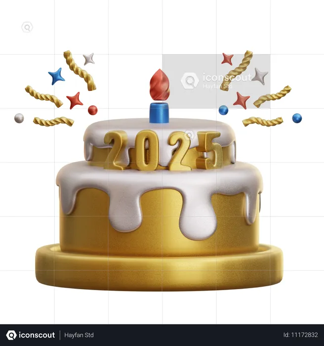 Tart Cake 2025  3D Icon