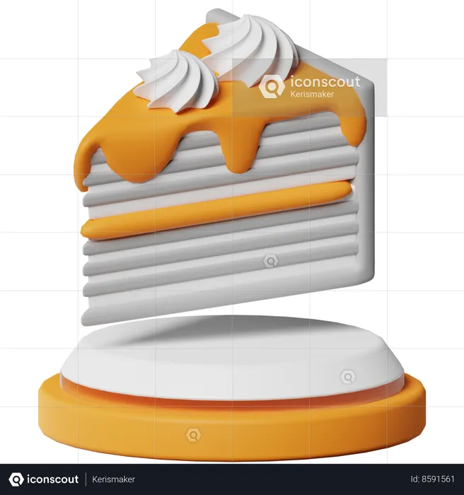 Tarta de queso  3D Icon