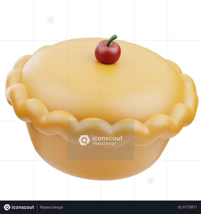 Tarte aux pommes  3D Icon