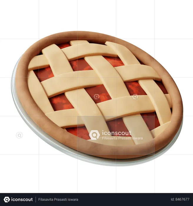 Tarte aux pommes  3D Icon