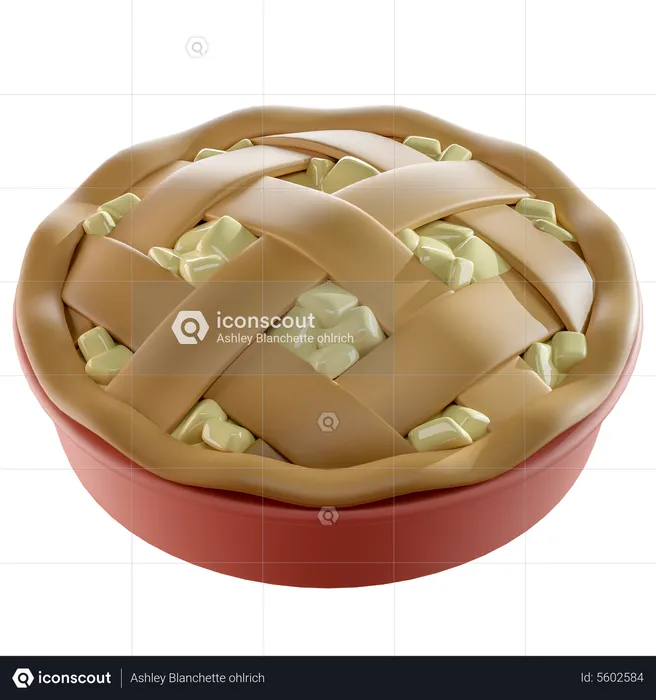 Tarte aux pommes  3D Icon