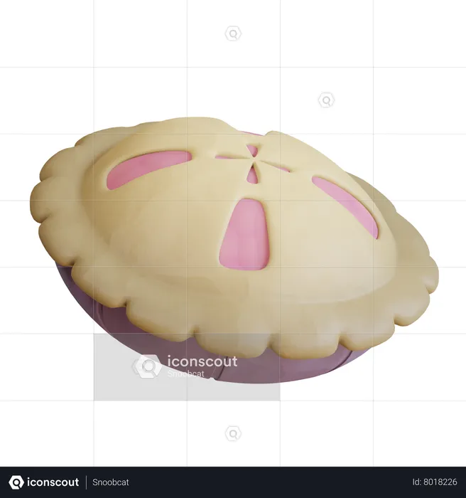 Tarte aux pommes  3D Icon