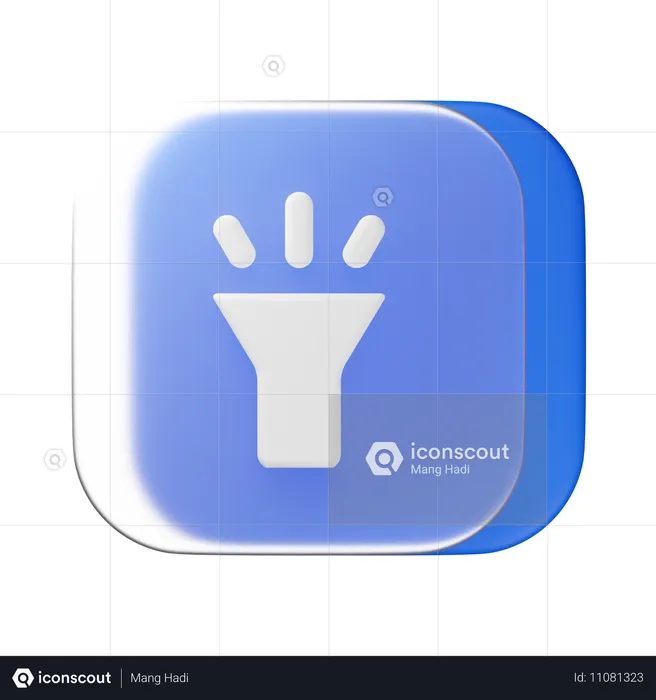 Blitzlicht  3D Icon
