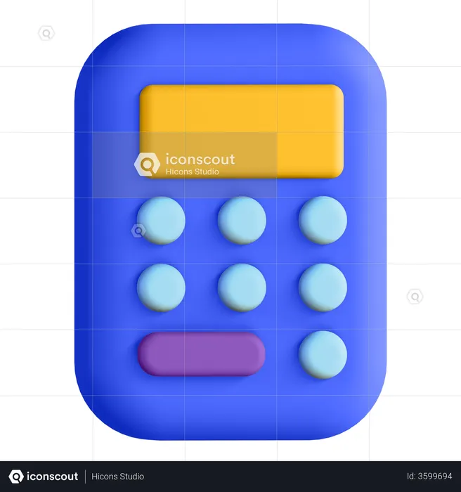 Taschenrechner  3D Icon