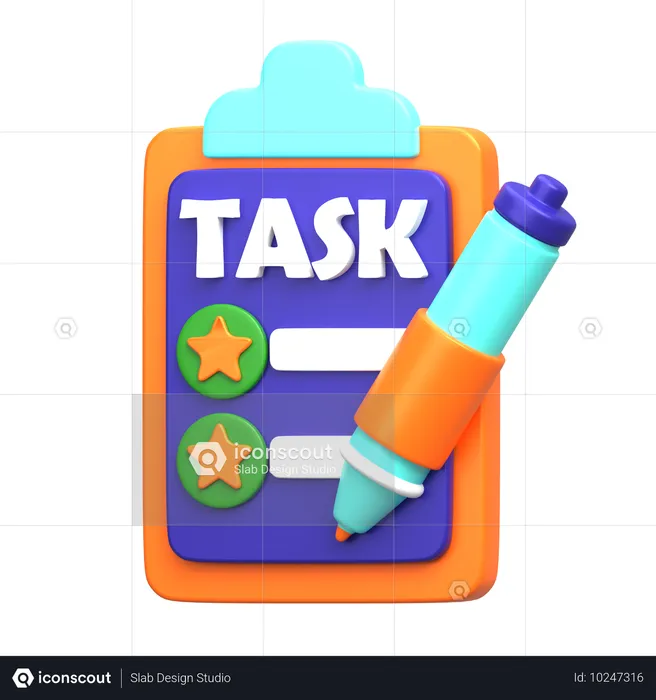 Task  3D Icon