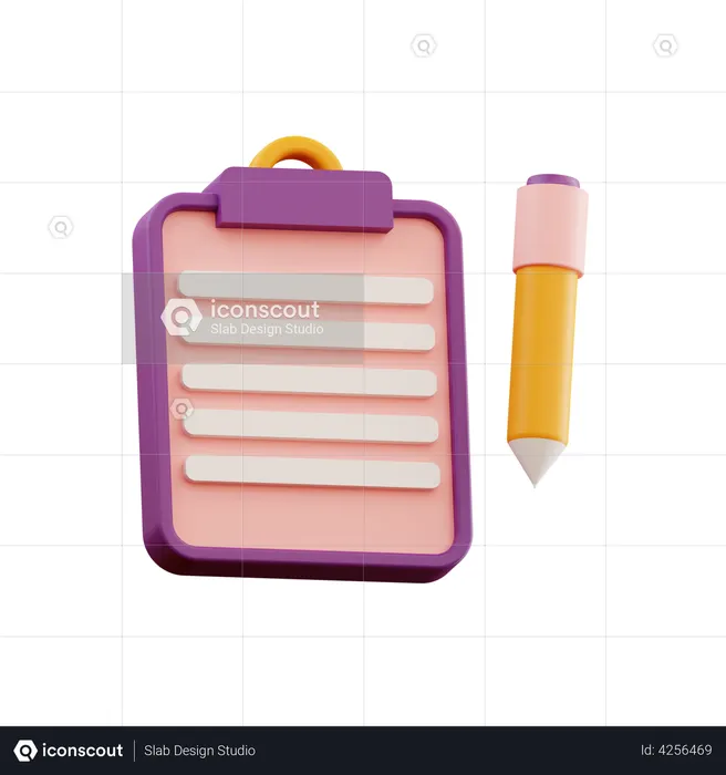 Task List  3D Illustration