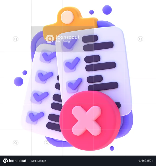 Task Not Found 3D Icon download in PNG, OBJ or Blend format