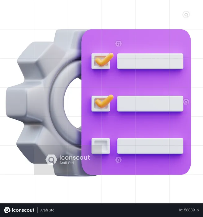Task Project Management  3D Icon