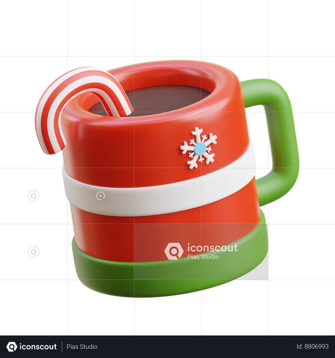 Tasse de Noël  3D Icon