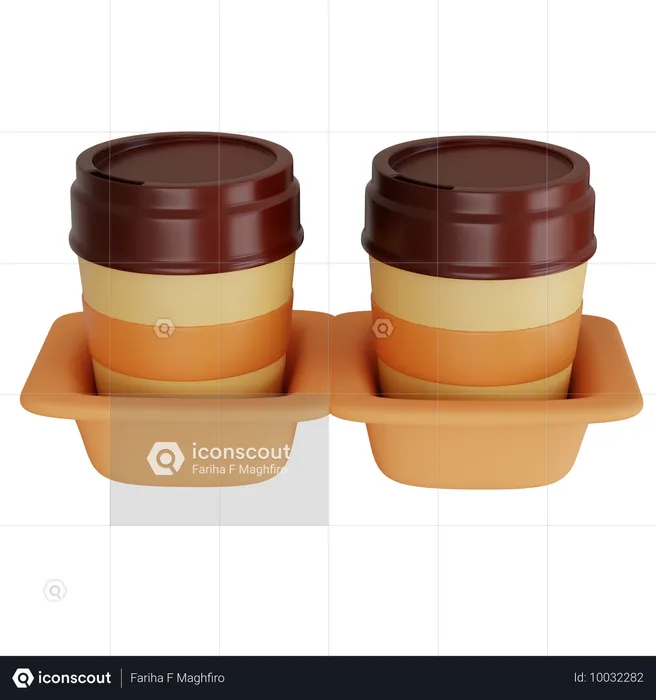 Tasse lebensmittel behälter  3D Icon