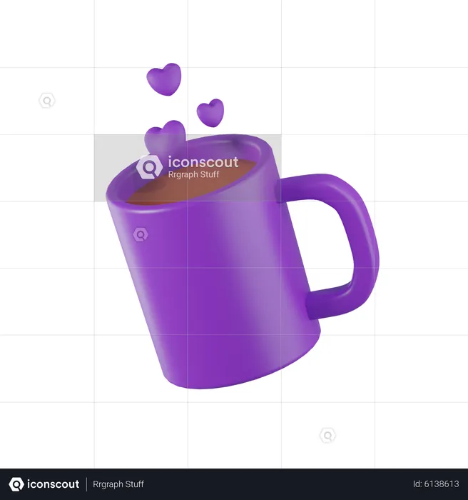 Tasse de Saint-Valentin  3D Icon