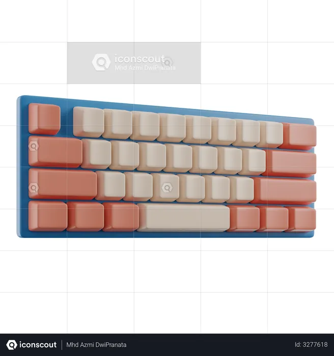 Tastatur  3D Illustration