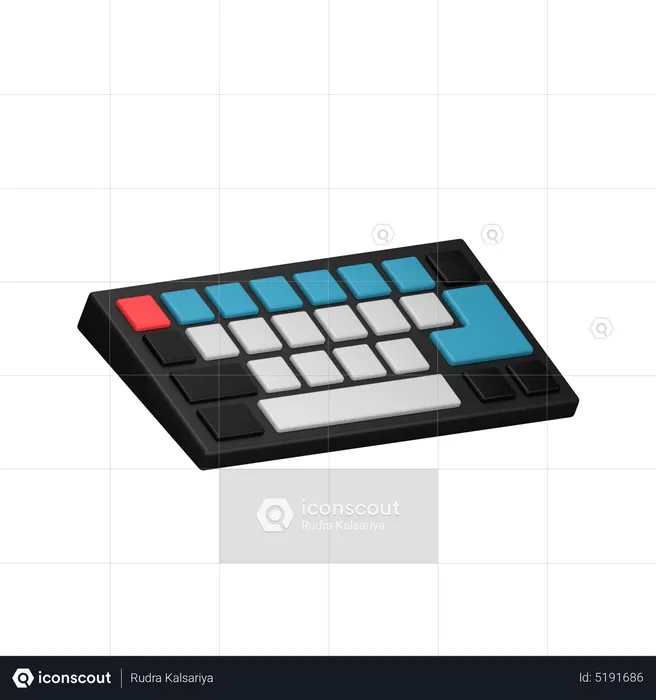 Tastatur  3D Icon