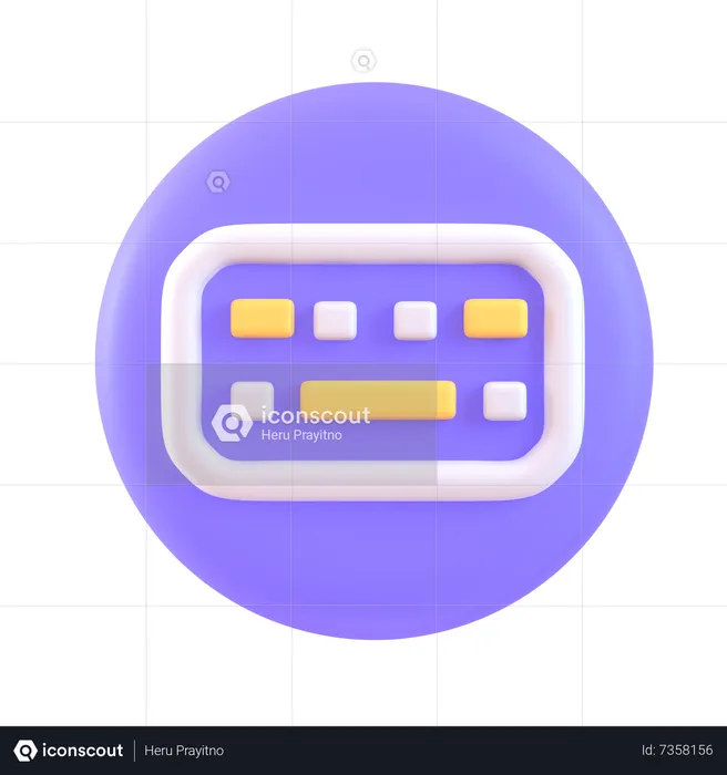 Tastatur  3D Icon