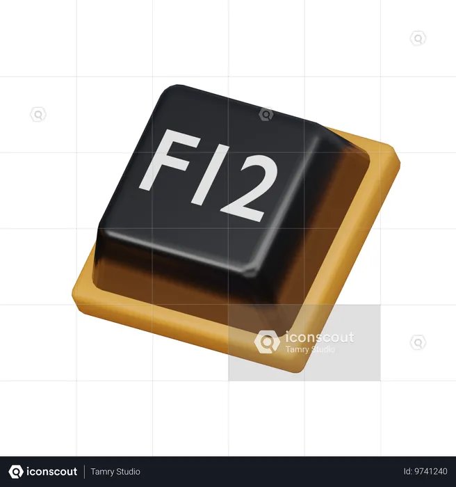 Tastenkappe F12  3D Icon