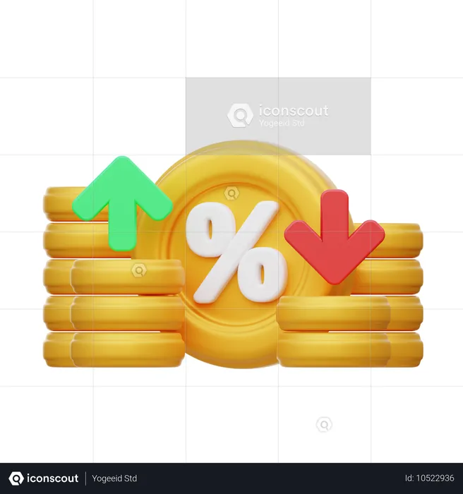 Taux de conversion  3D Icon