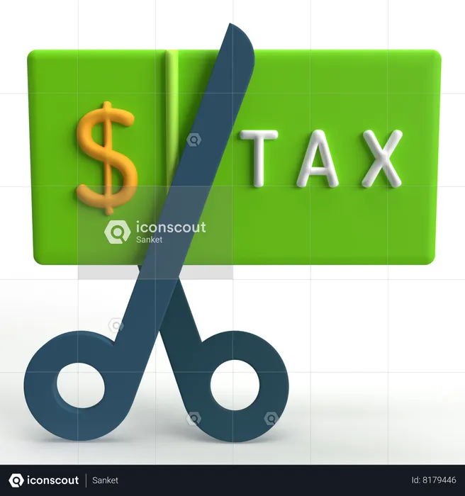 Tax  3D Icon