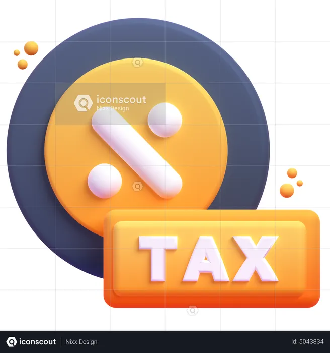 Tax  3D Icon