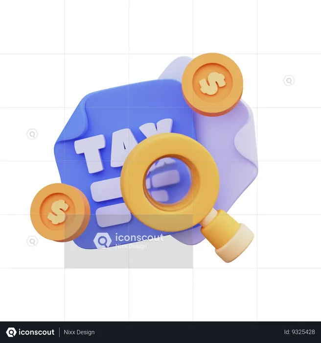 Tax  3D Icon