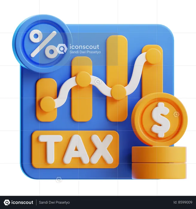 Tax Analiytics  3D Icon