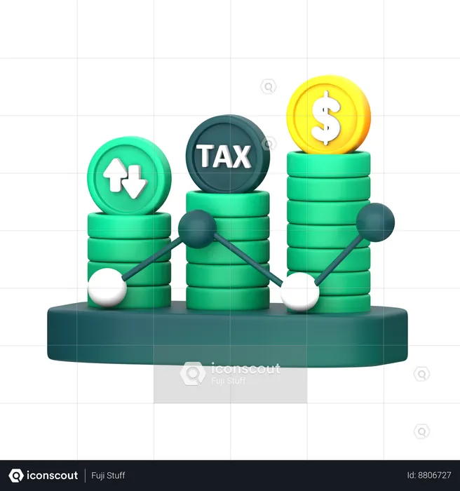 Tax Analysis  3D Icon