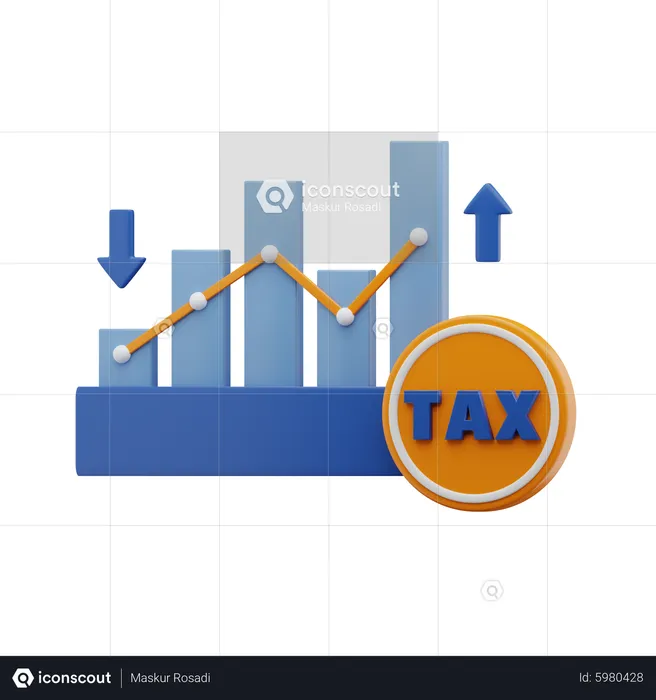 Tax Analysis  3D Icon