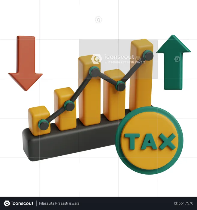 Tax Analystic  3D Icon