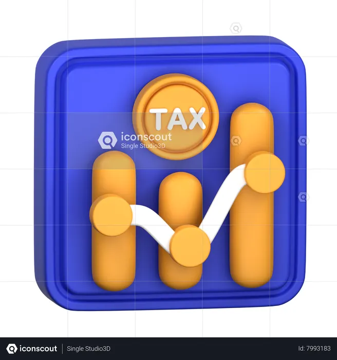 Tax Analytics  3D Icon