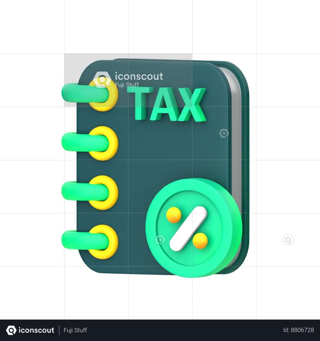 Tax book  3D Icon