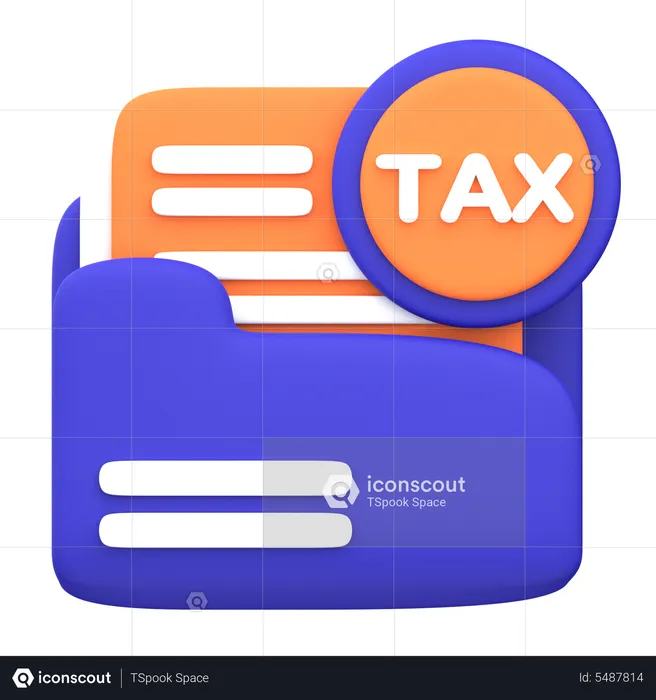 Tax Calculation  3D Icon