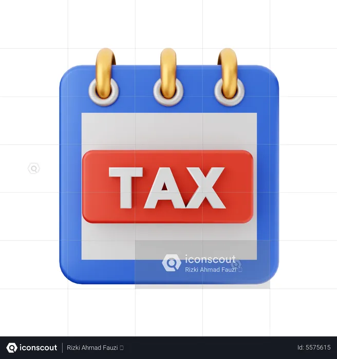 Tax Calendar  3D Icon